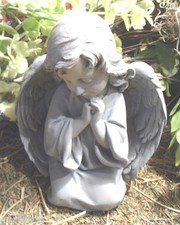 Latex angel mold with plastic backup concrete plaster mould  7.5"H x 7" W