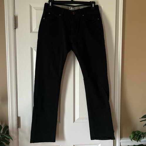 Jeans lee uomo nero lavaggio - jeans,