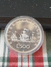 500 LIRE ARGENTO PROOF 1986