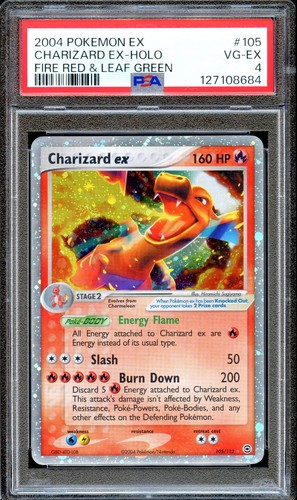 Psa charizard 105 112 - psa, ex
