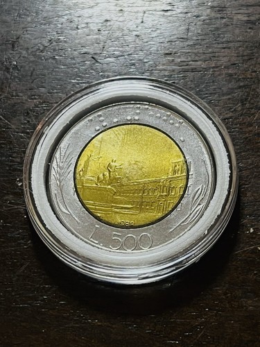 Moneta 500 lire - 1988, con