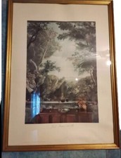  STAMPA Tipografica pastello Su Cartone Di Pietro ANNIGONI 47x34 Con Cornice  