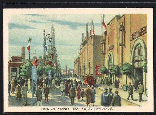 Cartolina bari mostra - bari,, la