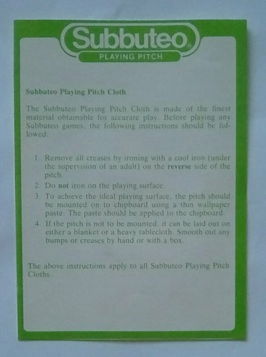 Subbuteo ricambio gioco pitch - gioco,