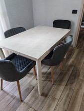 Bakaji Tavolo da Pranzo Rettangolare - Acero