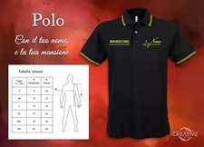 Polo cotone nera