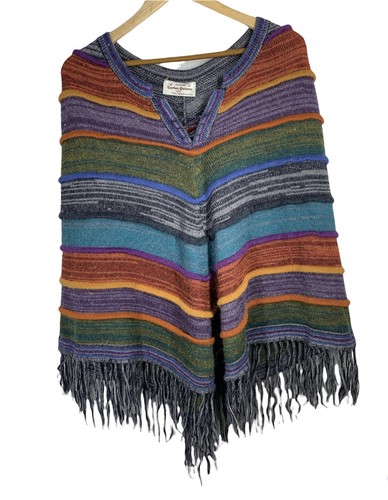 Poncho bambino maglia alpaca