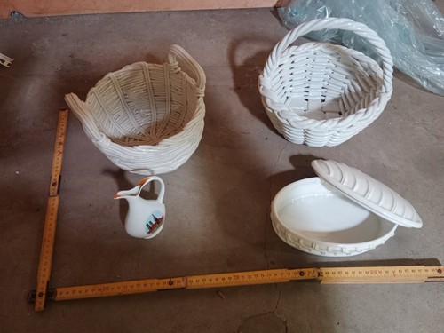 Centrotavola ceramica bianca - centrotavola,