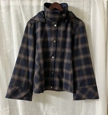 Giacca donna Zara blu a quadri