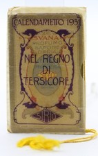 calendarietto barbiere nel regni di tersicore 1931 profumo sapone cipria sirio