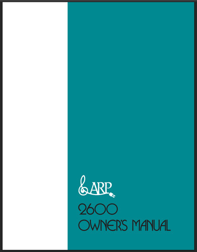 Arp 2600 manuale - 2600,