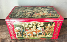 Scatola Latta MOTTA Milano - La Cavalcata dei Re Magi - Vintage cm 38,5x27x19