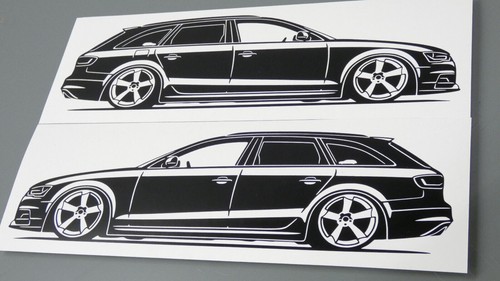 Adesivo audi avant - adesivo,