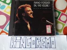 Cd Ivano Fossati Dal Vivo Vol. 1 BuonTempo Live Concerto