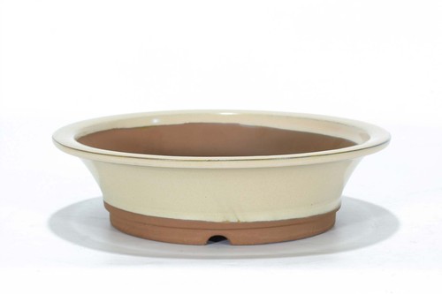 Vaso bonsai smaltato - , tondo