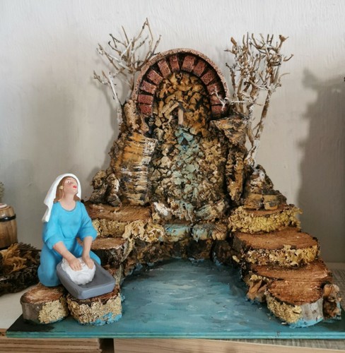 Presepe angolo scena lavandaia - angolo,