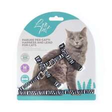 Pettorina per gatti con guinzaglio Leopet imbragatura gatto antifuga zebra