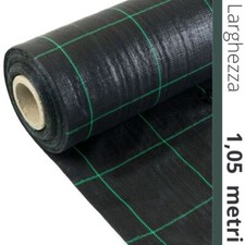 Telo Rete Pacciamatura Nero h 105 cm | 100 gr/mq Antiradice Antialga Orto 