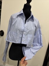 ZARA Camicia cropped top con