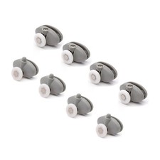 KIT8 CUSCINETTI RICAMBIO BOX DOCCIA CABINA PORTA ANTA SCORREVOLE RUOTE ROTELLINE