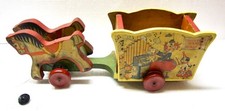 Raro carro a fascia in legno