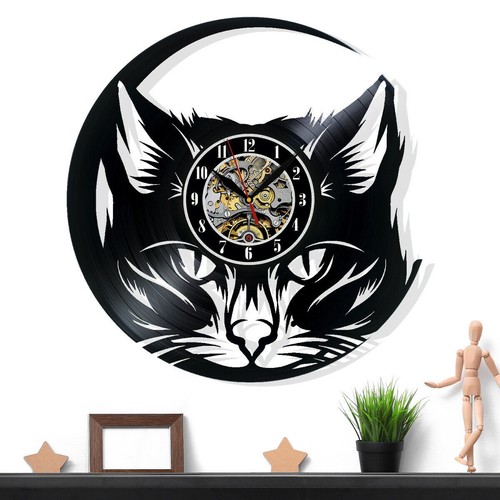 Gatto gattino vinile orologio - gattino,
