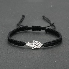 Bracciali stringati a mano piccoli in acciaio inox per uomo donna bracciale gioielli