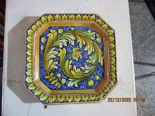 PIATTO OTTAGONALE decoro mano