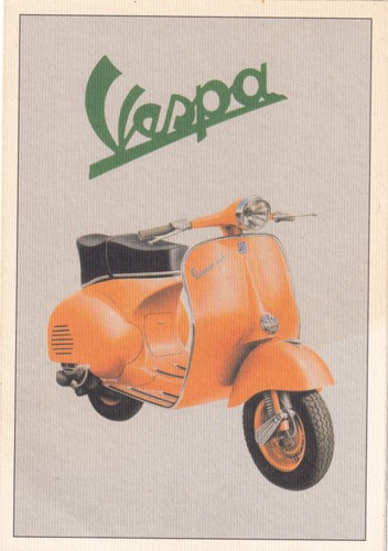 Cartolina pubblicitaria vespa - cartolina, ,vespa