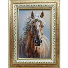 Cavallo dipinto olio originale