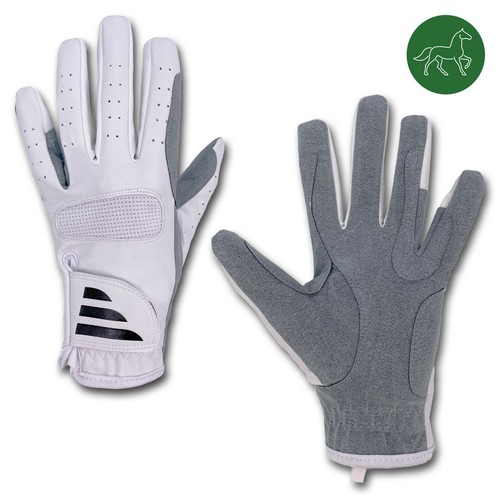 Guanti per cavalcare bianco - guanti,