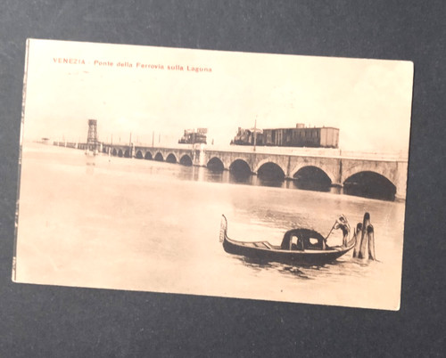 Cartolina venezia ponte della - ponte,