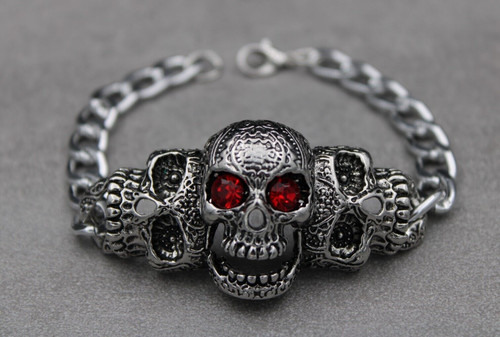 Bracciale uomo - , teschio