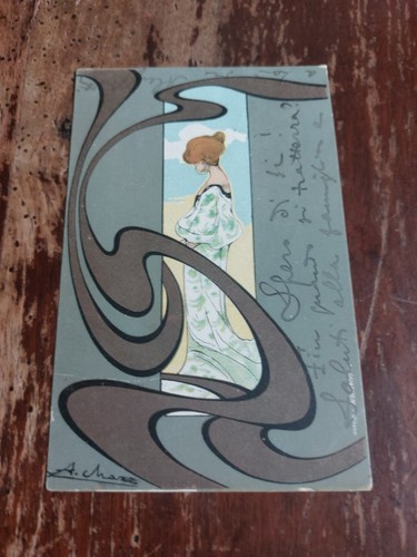 Cartolina epoca art nouveau - art,
