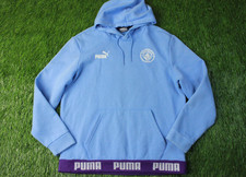 Felpa con cappuccio MANCHESTER CITY 2019-2020 CALCIO ALLENAMENTO PUMA ORIGINALE TAGLIA L