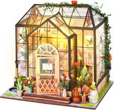 Casa Delle Bambole in Legno: Diy Miniature House Kit Da Casa Con LED, Casetta Ba