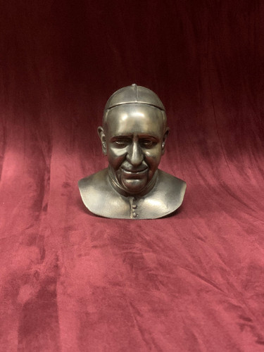 Busto papa francesco bronzo - papa,