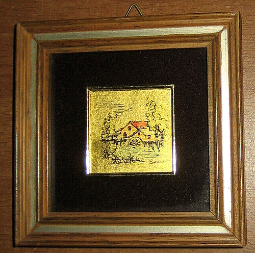 Quadro serigrafia foglia oro - quadro,