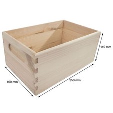 Cassa di legno petto 25x16x11