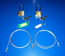 DUE LUCCHETTI DI SICUREZZA DELLA 'ISEO CITY ADITUS' CON PORTACHIAVI IN OMAGGIO