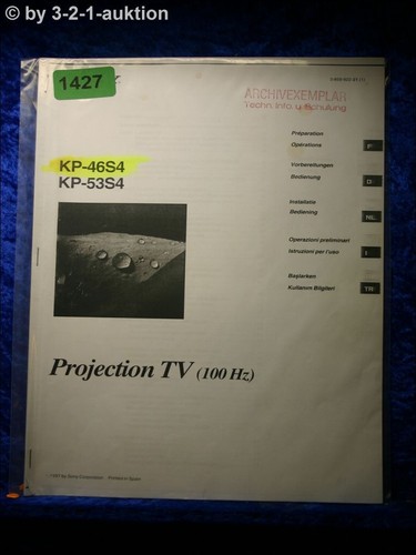 Sony manuale istruzioni kp - di,