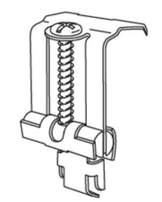 4 x clip per lavandino Ikea in