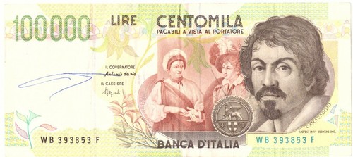 1995 italia banconota - italia,