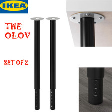 (2) Gambe Ikea Nero OLOV Gamba