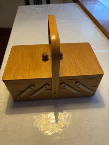 Cucito legno scatola - , con