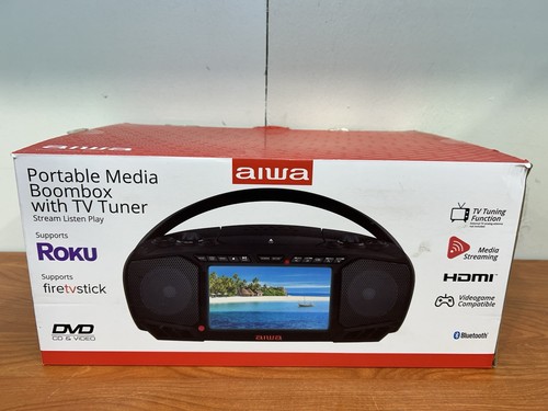 Aiwa portable media boombox - aiwa,