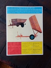 MENCI RIMORCHI AGRICOLI TRAILER   brochure PROSPEKT OPUSCOLO TIMBRO UFFICIALE 