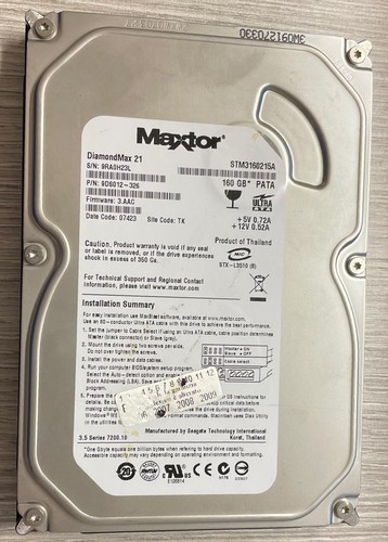 Hard disk maxtor 160gb pata - maxtor,