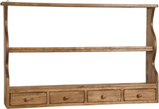 Piattaia Mensola Da Muro Legno 107,5X18,5X68 Cm | Mensola Cucina Da Muro Finitur