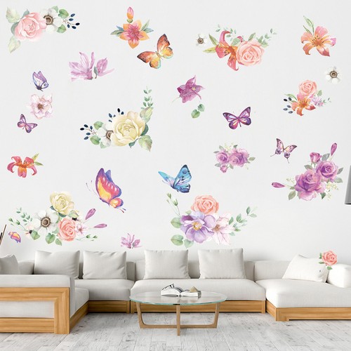 Set adesivi murali fiori - adesivi,